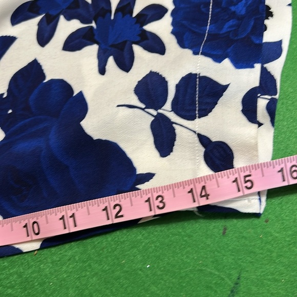 CABI BOTANICAL KIMONO STYLE TOPPER COVER UP BLUE/WHITE FLORAL PRINT SZ M/L - Picture 12 of 14